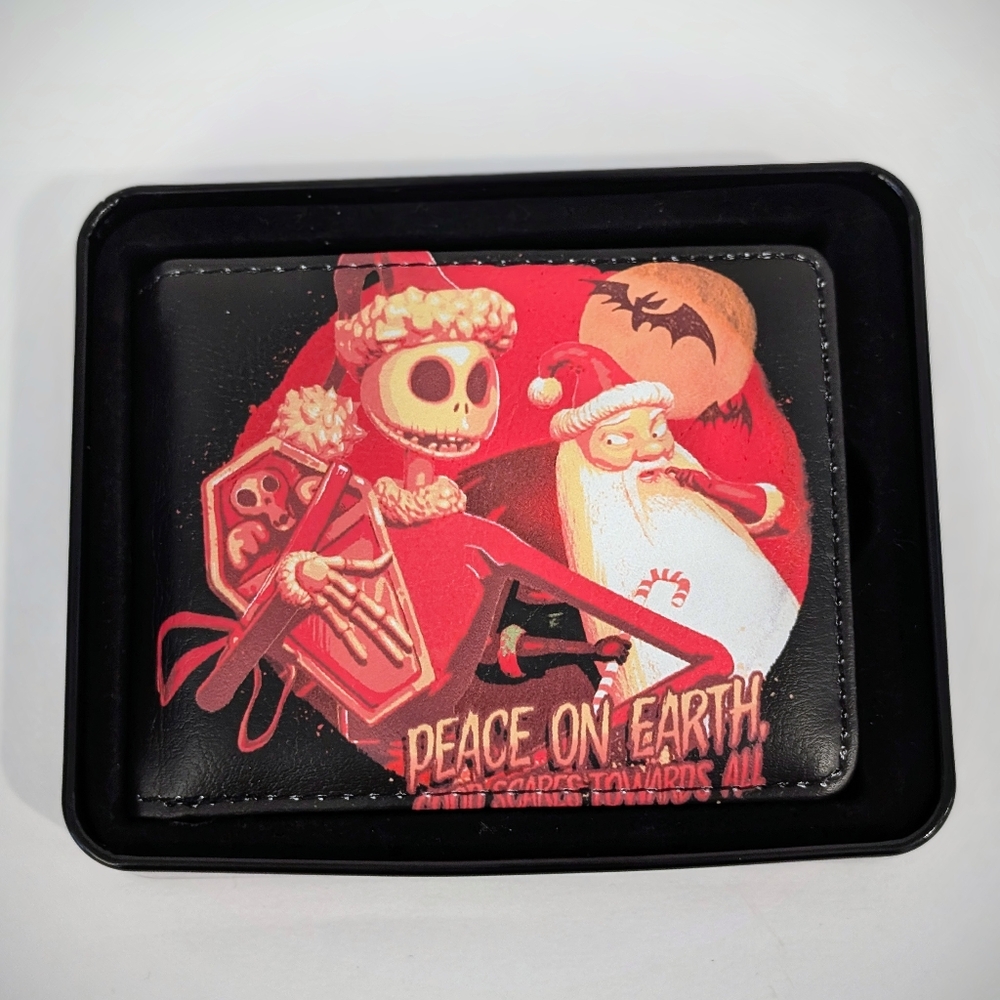 Nightmare Before Christmas Jack Bi-fold Black Men’s Wallet NEW